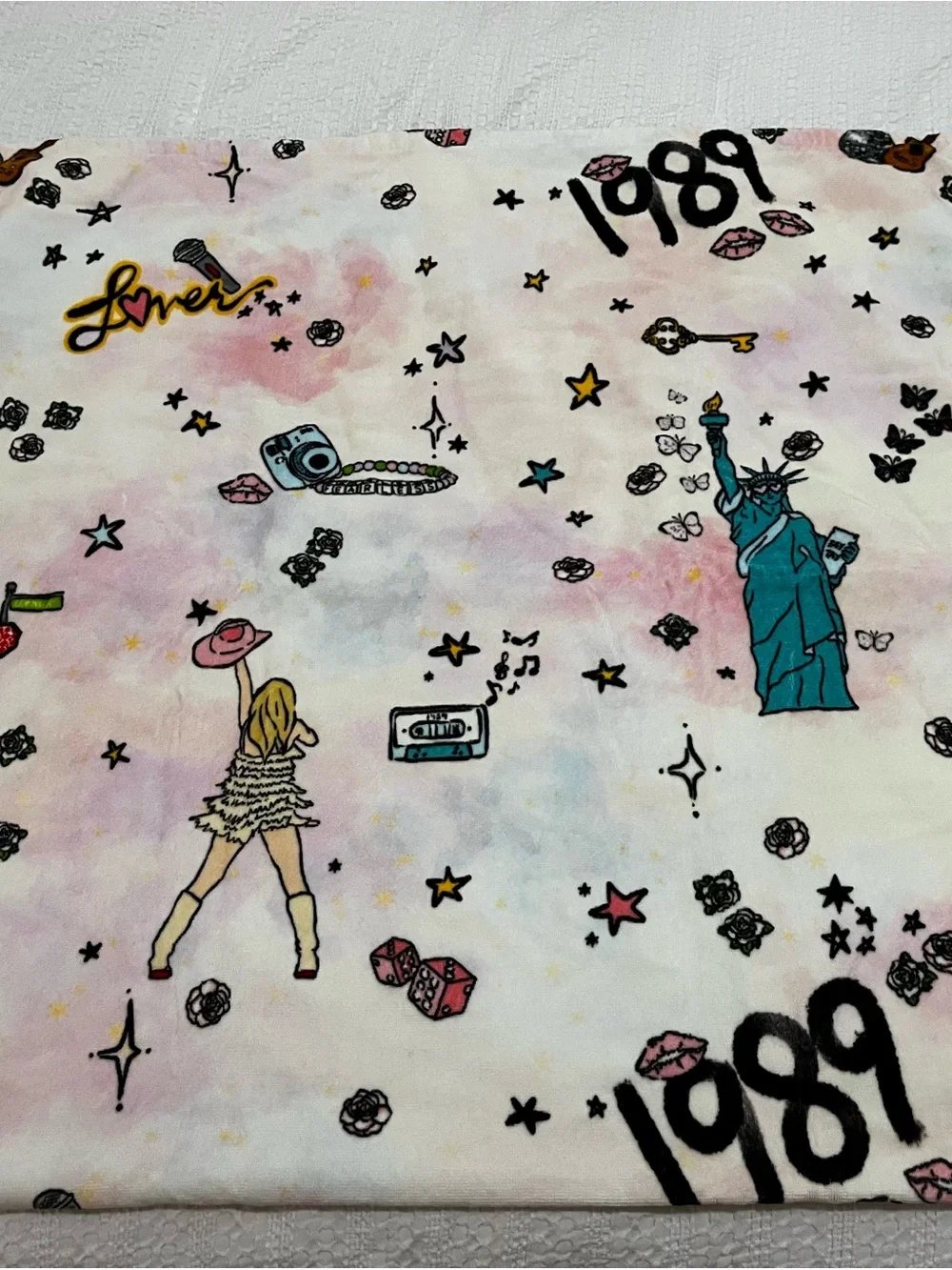 1989 Inspired Graphic Beach Towel Pastel Print Taylor Swift Swiftie 32 x 60
